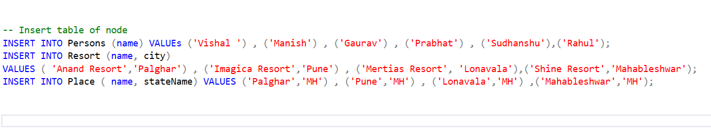 Graph Database Creation step 2